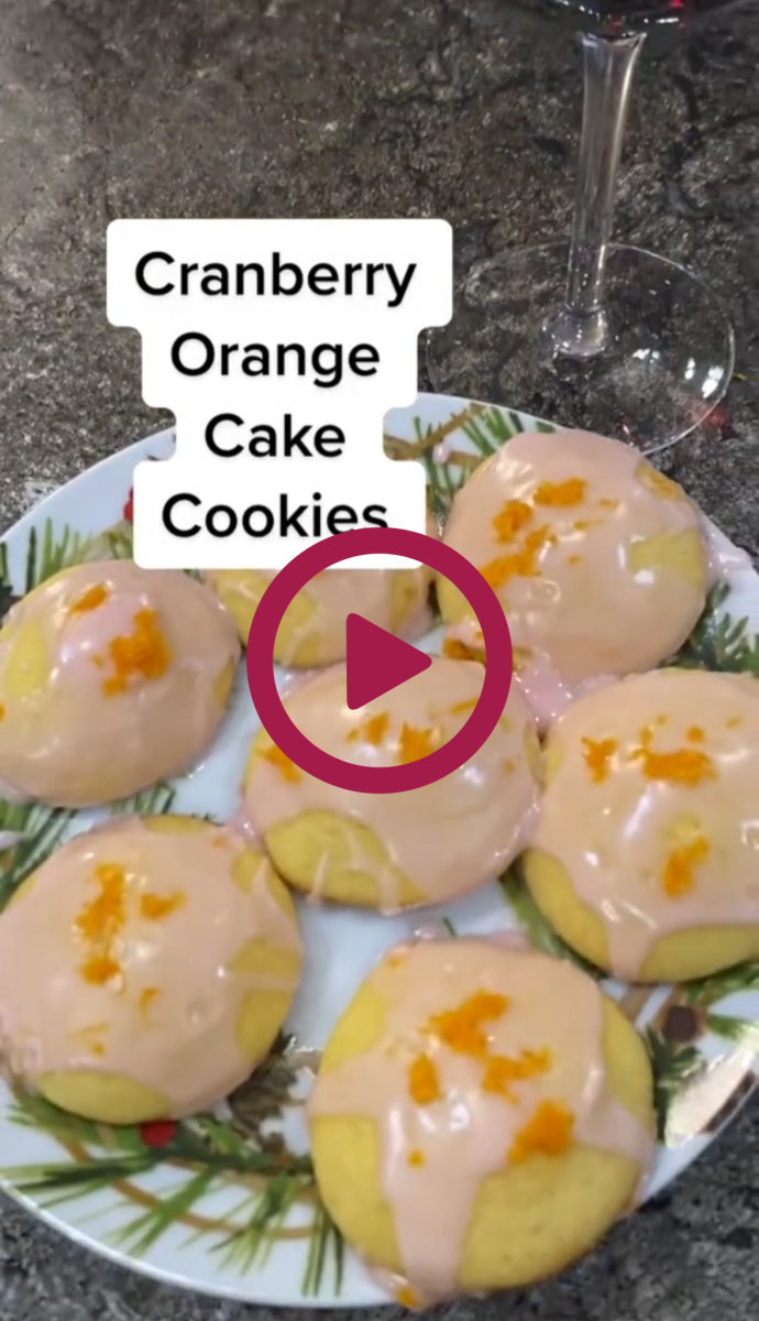 Cranberry Orange Cake Cookies