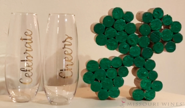 DIY Cork Shamrock Craft for St. Patrick’s Day