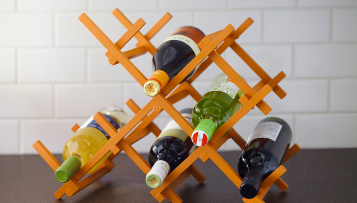 Mothers' Day DIY Gift Ideas from Missouri Wines - Countertop Wine Rack 