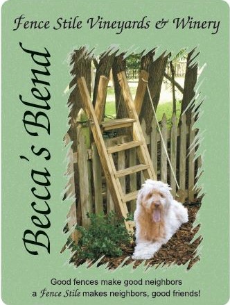 Picture of Becca's Blend wine label