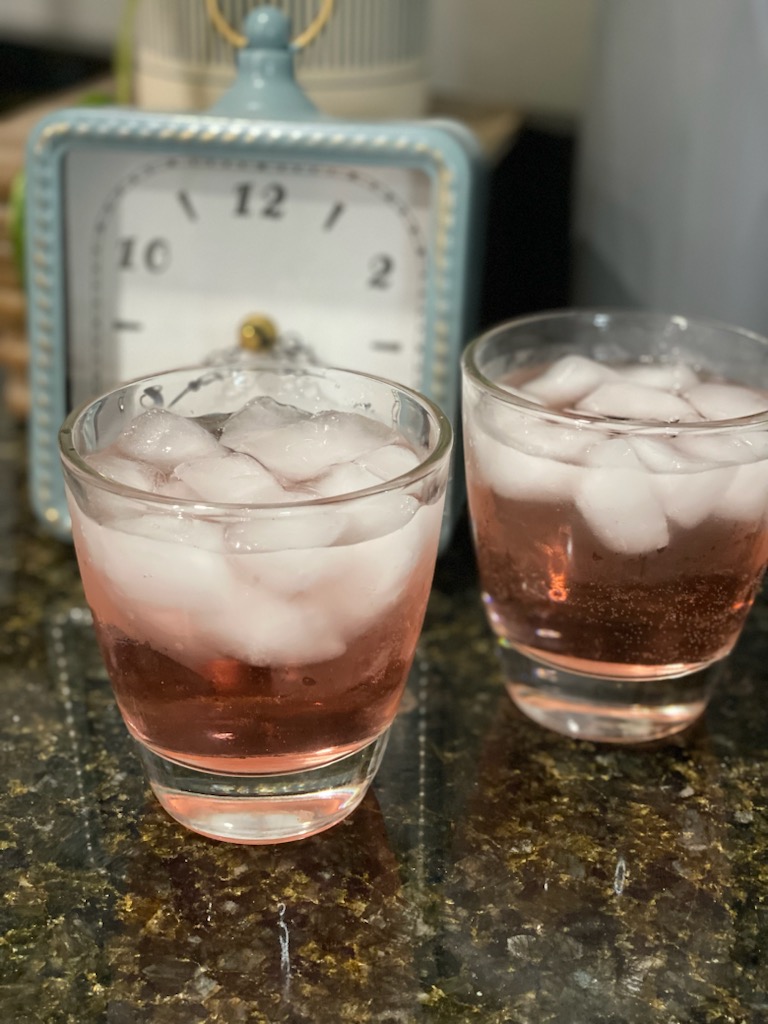 Cocktail in two glasses