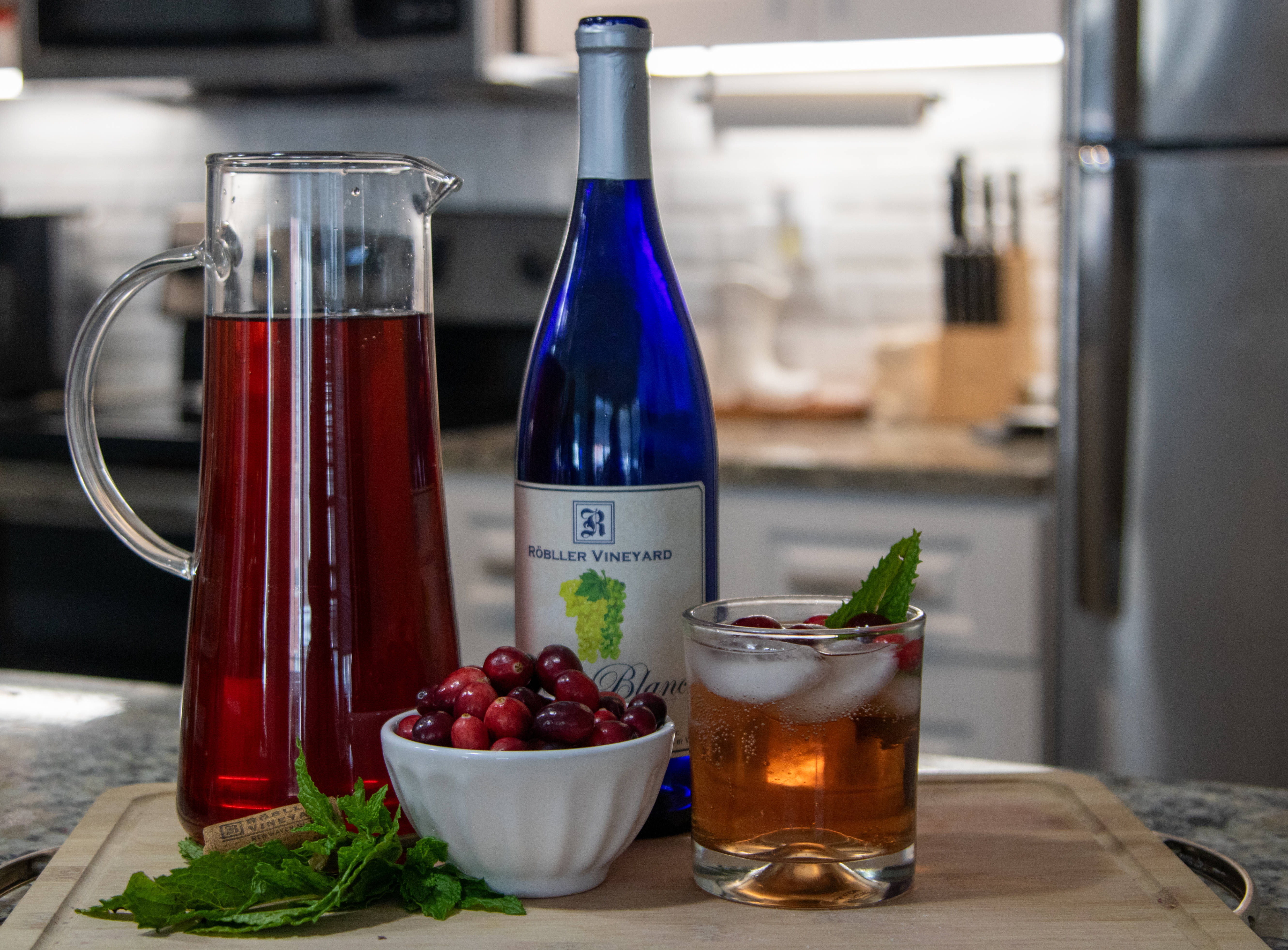 Finished Christmas Wine Spritzer